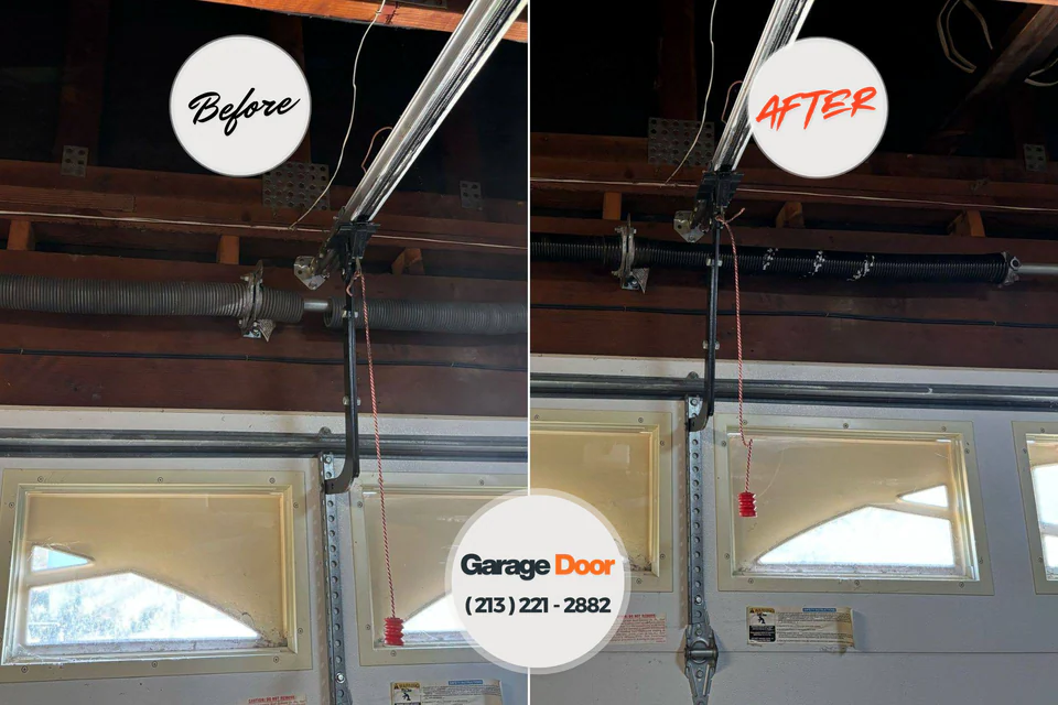 Before and after: garage door repair near me Nora Springs